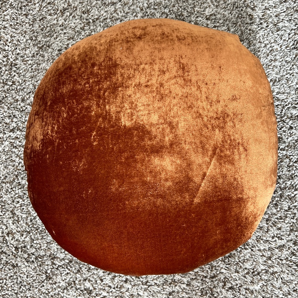 West Elm Round Lush Velvet Pillows